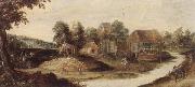 unknow artist a wooder landscape with saint Germany oil painting reproduction